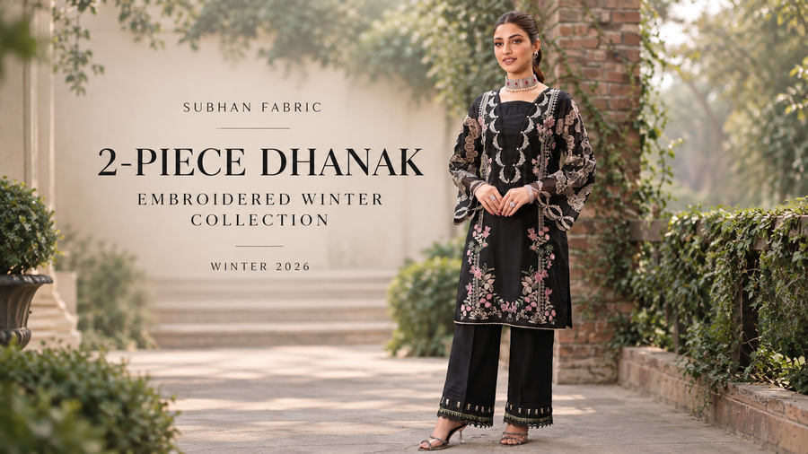 2-piece Dhanak Embroidered Winter Collection