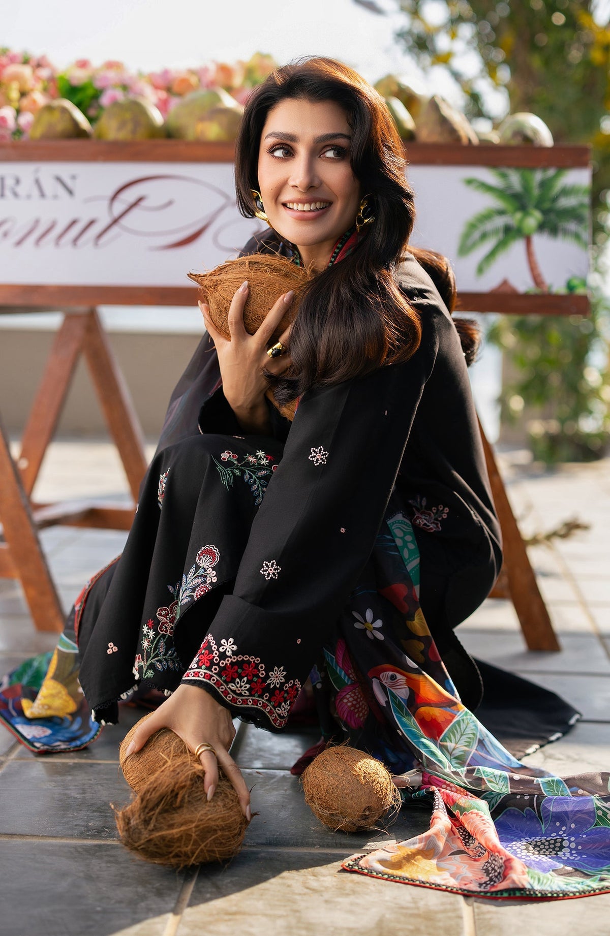Maya - Dhanak 3-Piece Unstitched Embroidered Suit